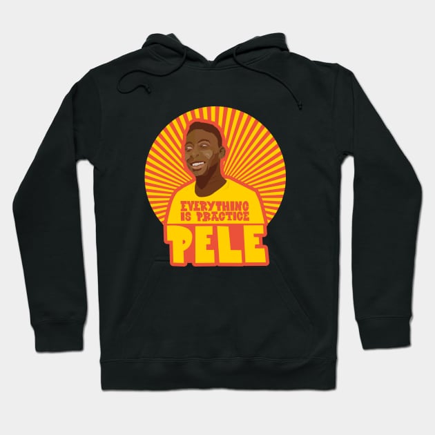 Pele - Famous footballers - brasil Hoodie by Boogosh